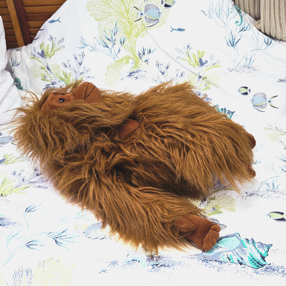 Vintage 1988 Plush Creations Ollie The Orangutan Primate Realistic Ape 21” - Picture 6 of 10